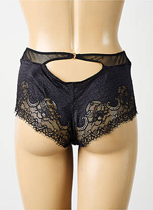 Shorty efect material satinat negru MARIE JO femeie