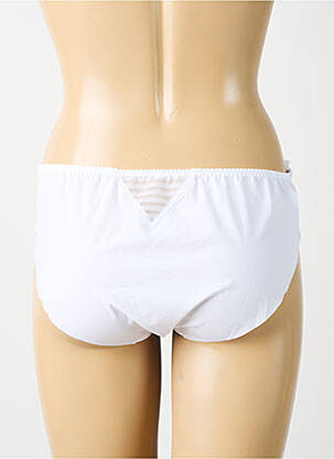 Chilot efect material satinat alb SIMONE PERELE femeie