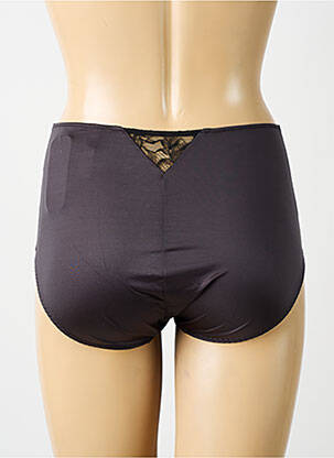 Shorty efect material satinat negru MAISON LEJABY femeie
