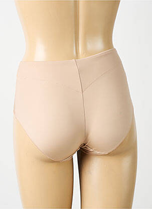 Shorty efect material satinat bej SIMONE PERELE femeie