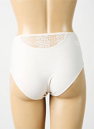 Shorty efect material satinat bej SIMONE PERELE femeie
