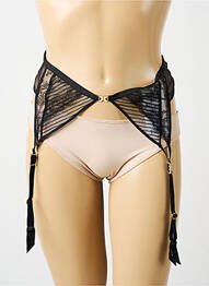 Corset/jartieră bretele elastice reglabile negru CHANTELLE femme