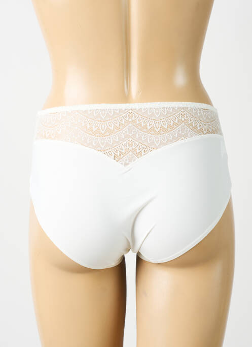 Shorty efect material satinat alb SIMONE PERELE femme