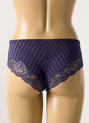 Shorty efect material satinat albastru PRIMADONNA femeie