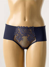 Shorty efect material satinat albastru MAISON LEJABY femme