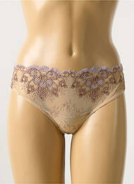Shorty broderie cu panglică maro AMBRA femme