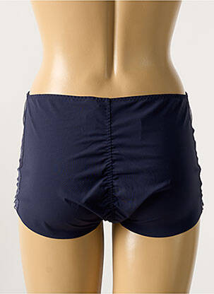 Shorty efect material satinat albastru MAISON LEJABY femeie