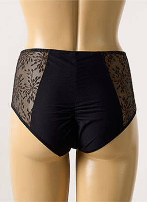Shorty efect material satinat negru SIMONE PERELE femeie