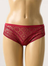 Shorty efect material satinat roșu MAISON LEJABY femme