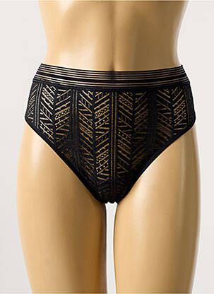 Chilot efect material satinat negru MARIE JO femme