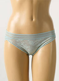 Chilot efect material satinat albastru MAISON LEJABY femme