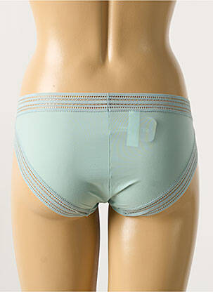 Chilot efect material satinat albastru MAISON LEJABY femme
