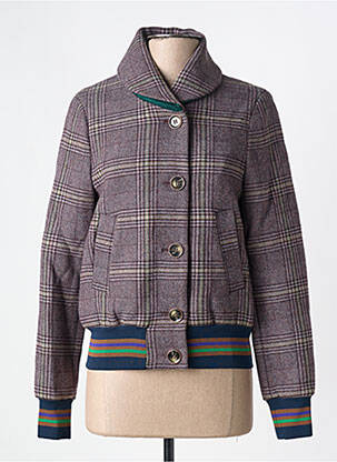 Geacă guler col înalt violet TRENCH & COAT femeie