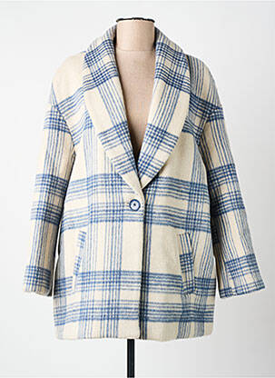 Palton lung albastru SCHOOL RAG femeie