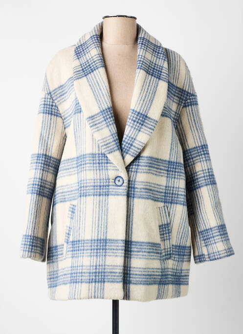 Palton lung albastru SCHOOL RAG femeie