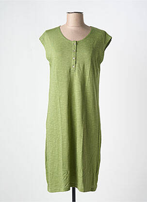 Rochie midi mâneci scurte mâneci scurte verde CHRISTIAN CANE femeie