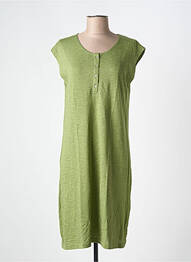 Rochie midi mâneci scurte mâneci scurte verde CHRISTIAN CANE femme