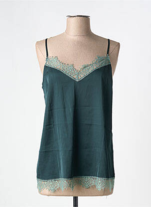 Top/caraco țesătură satinată verde SIMONE PERELE femeie