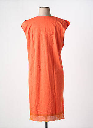 Rochie midi mâneci scurte mâneci scurte portocaliu CHRISTIAN CANE femeie