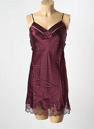 Nuisetă/combinetă efect material satinat violet SIMONE PERELE femeie