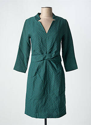 Rochie scurtă mâneci 3/4 mâneci 3/4 verde DANIELLE ENGEL femeie