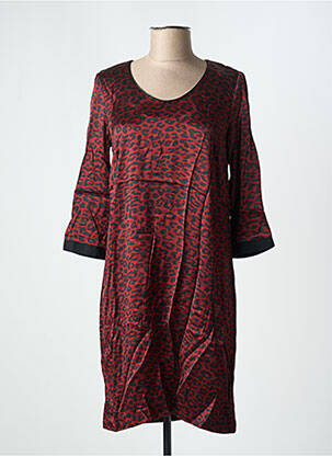 Rochie scurtă mâneci 3/4 mâneci 3/4 portocalie DANIELLE ENGEL femeie