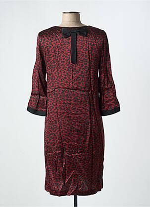 Rochie scurtă mâneci 3/4 mâneci 3/4 portocalie DANIELLE ENGEL femeie