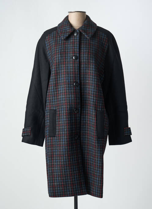 Palton lung croială dreaptă fără glugă negru DANIELLE ENGEL femme