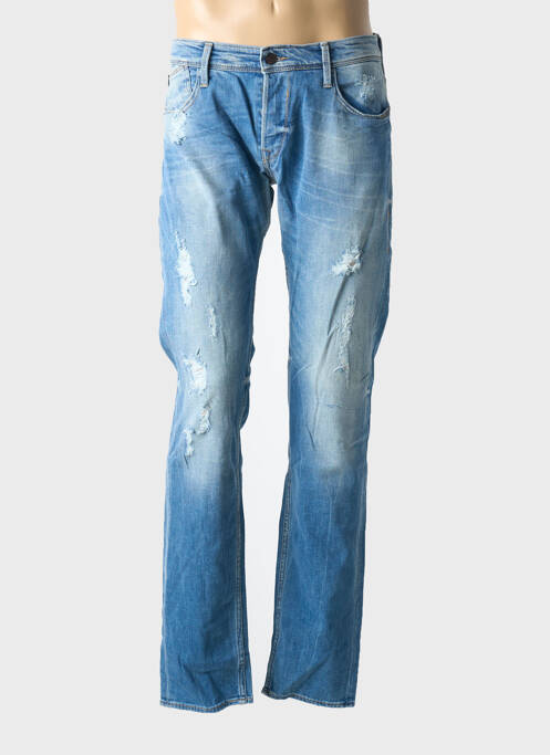 Blugi cu croială dreaptă albastru LE TEMPS DES CERISES bărbat