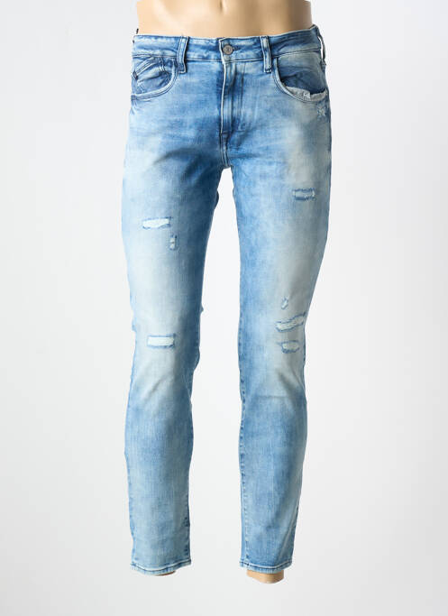 Blugi skinny albastru LE TEMPS DES CERISES bărbat