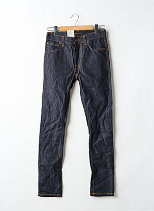 Blugi cu croială slim țesătură brută mărime normală albastru NUDIE JEANS CO bărbat