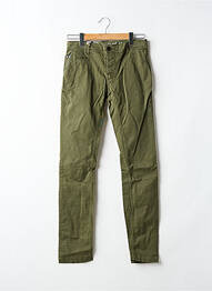 Pantalon chino elasticitate mărime normală verde DONOVAN homme
