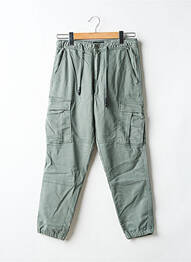 Pantalon cargo talie elastică mărime normală verde TEDDY SMITH bărbat