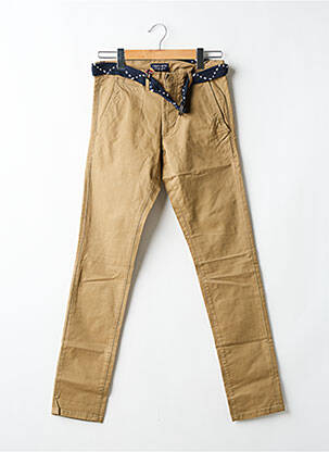 Pantalon chino țesătură poplin mărime normală verde TEDDY SMITH bărbat