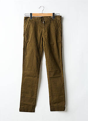 Pantalon chino țesătură poplin mărime normală verde TEDDY SMITH bărbat