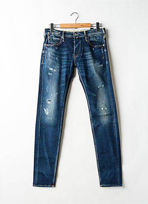 Blugi cu croială slim albastru LE TEMPS DES CERISES bărbat