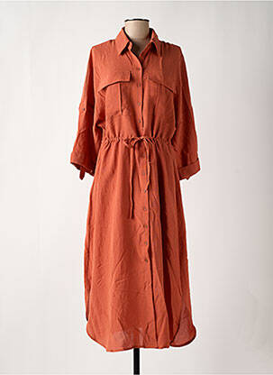 Rochie lungă portocaliu MINIMUM femeie