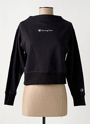 Hanorac broderie mâneci lungi negru CHAMPION femeie