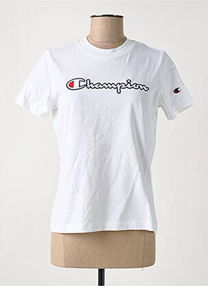 Tricou croială cambrată mâneci scurte alb CHAMPION femeie