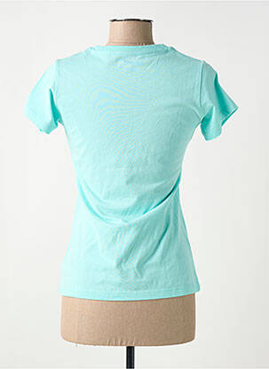 Tricou serigrafie flockată mâneci scurte albastru NEW BALANCE femeie