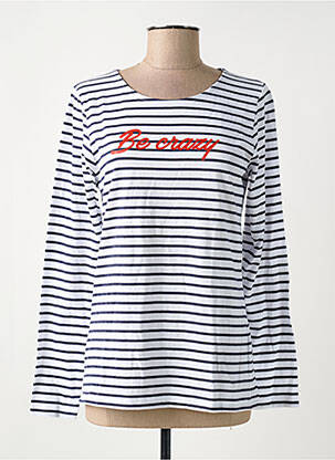 Tricou mâneci lungi mâneci lungi albastru BREIZH ANGEL femeie