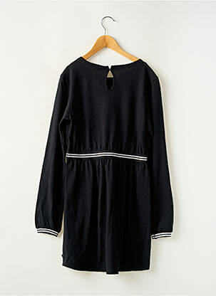 Rochie midi guler rotund mâneci lungi negru TEDDY SMITH fată