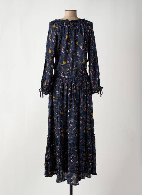 Rochie lungă albastru TEDDY SMITH femeie