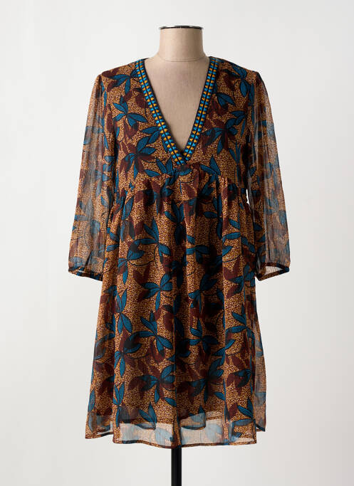 Rochie midi maro TEDDY SMITH femeie