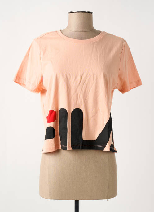 Tricou serigrafie mâneci scurte roz FILA femme