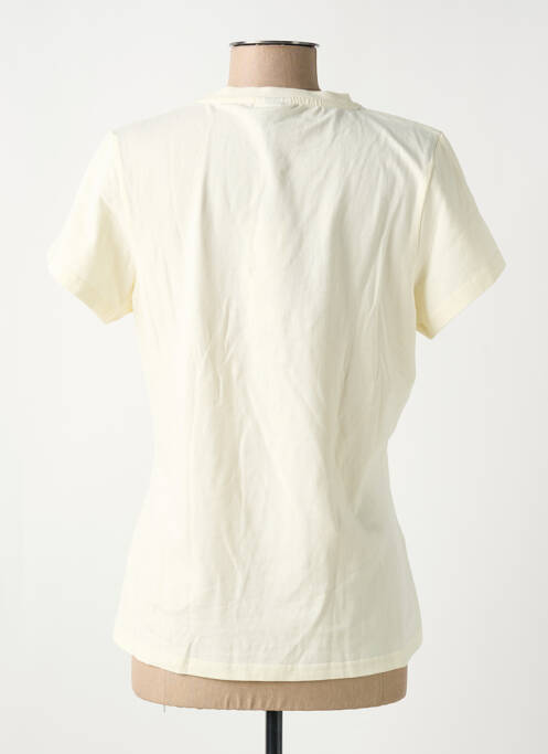 Tricou serigrafie flockată mâneci scurte galben ELLESSE femme