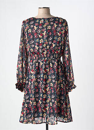 Rochie scurtă croială fluidă mâneci lungi negru LILI & LALA femeie