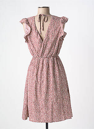 Rochie scurtă mâneci scurte mâneci scurte portocaliu BY ONE femeie