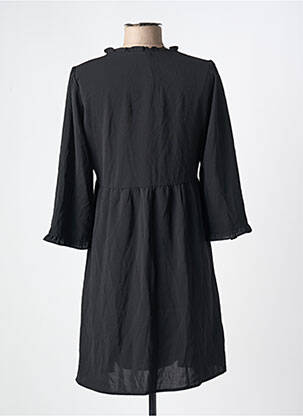 Rochie scurtă croială fluidă mâneci 3/4 negru LILI & LALA femeie