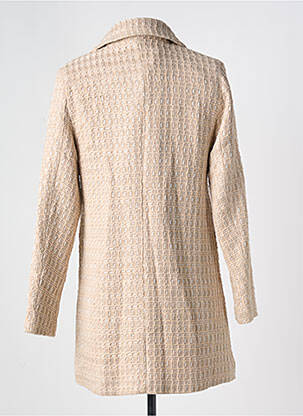 Palton scurt buzunare fără glugă bej HF WOMAN COLLECTION femeie